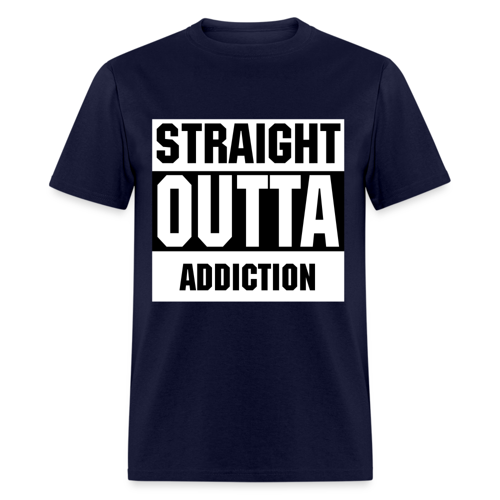 Straight Outta Addiction - navy