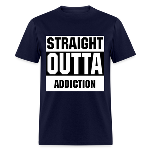 Straight Outta Addiction - navy