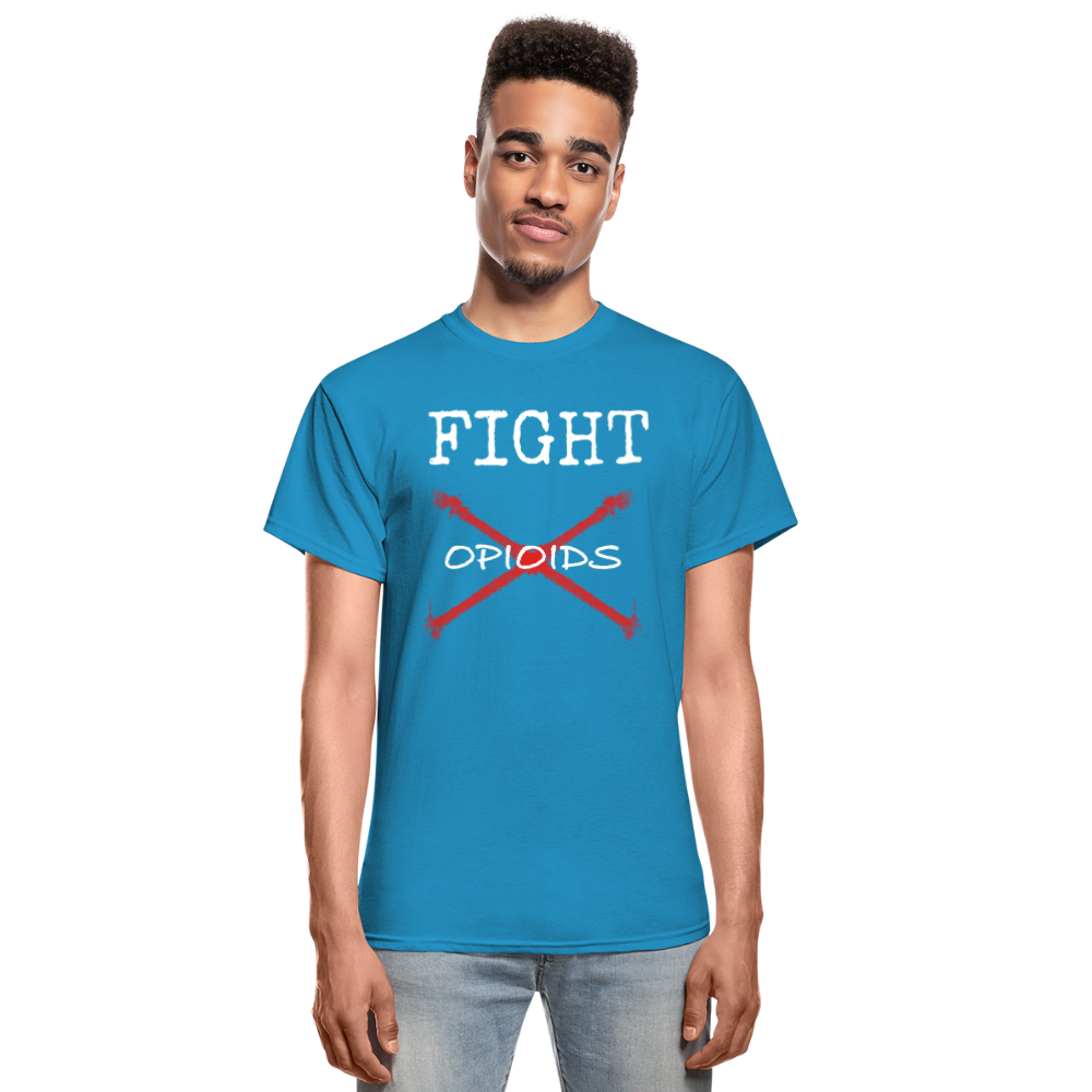 CAR Fight Opioids Mens Tee - turquoise