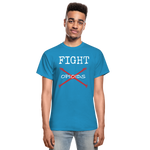 Load image into Gallery viewer, CAR Fight Opioids Mens Tee - turquoise
