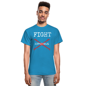 CAR Fight Opioids Mens Tee - turquoise