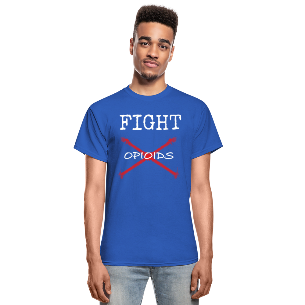 CAR Fight Opioids Mens Tee - royal blue