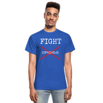 Load image into Gallery viewer, CAR Fight Opioids Mens Tee - royal blue
