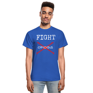 CAR Fight Opioids Mens Tee - royal blue