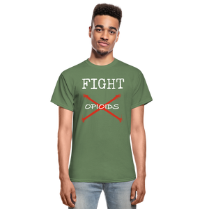 CAR Fight Opioids Mens Tee - military green