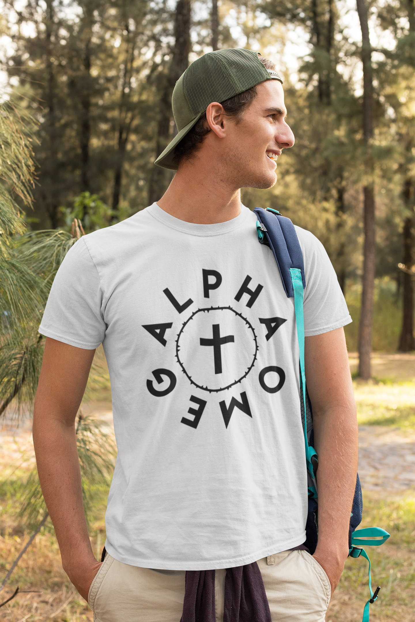 Alpha Omega - Crown and Cross - Broken Chains Apparel