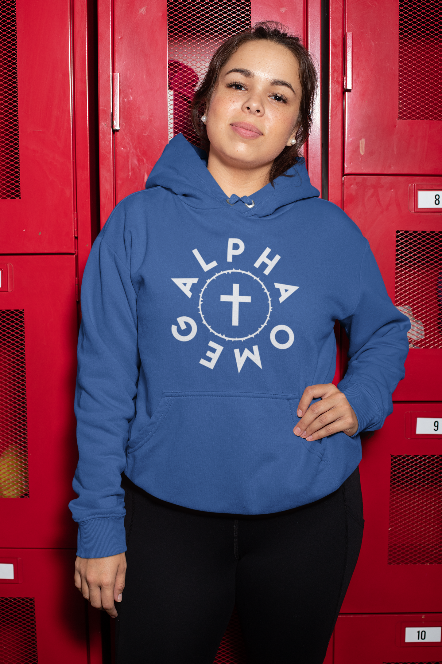 Alpha Omega-Crown and Cross - Big-N-Tall-Hoodie - Broken Chains Apparel