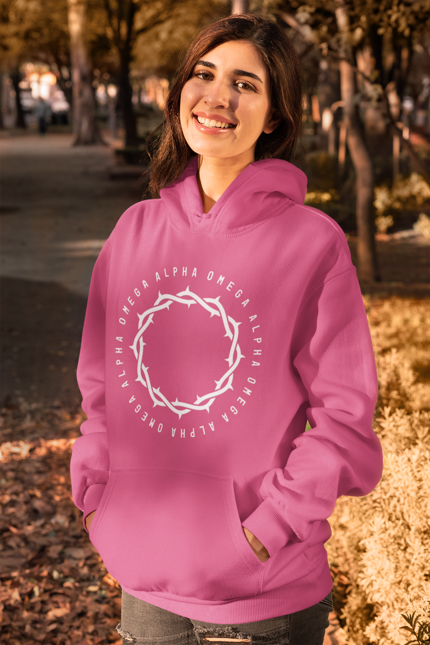Alpha Omega - Large Crown - Hoodie - Broken Chains Apparel