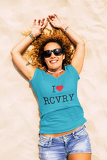 Load image into Gallery viewer, I Love Recovery Women&#39;s Tee - Broken Chains Apparel
