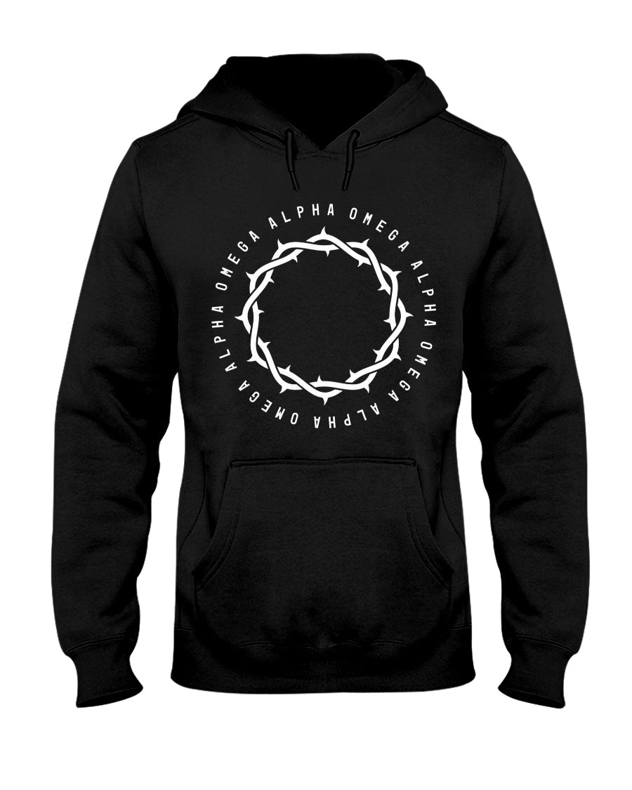 Alpha Omega - Large Crown - Hoodie - Broken Chains Apparel