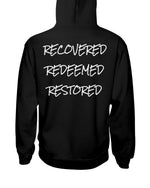 Load image into Gallery viewer, R3 Big-N-Tall-Hoodie (Recovered, Redeemed, Restored) - Broken Chains Apparel
