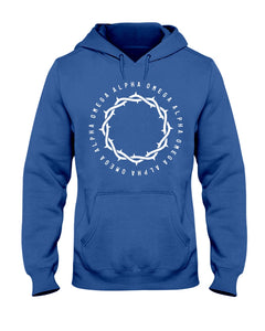 Alpha Omega - Large Crown - Big-N-Tall-Hoodie - Broken Chains Apparel