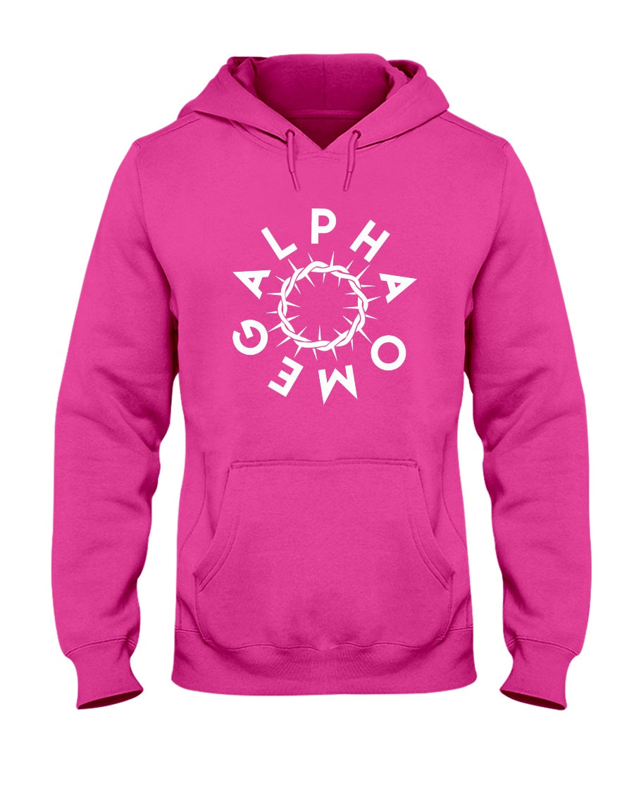 Alpha Omega-Crown-of-Thorns-Hoodie - Broken Chains Apparel