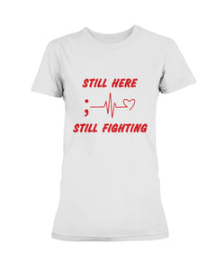 Still Fighting Ladies' Tee - Broken Chains Apparel