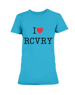 Load image into Gallery viewer, I Love Recovery Women&#39;s Tee - Broken Chains Apparel
