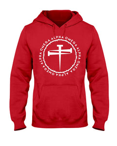 Alpha Omega-Nails-Big-N-Tall-Hoodie - Broken Chains Apparel