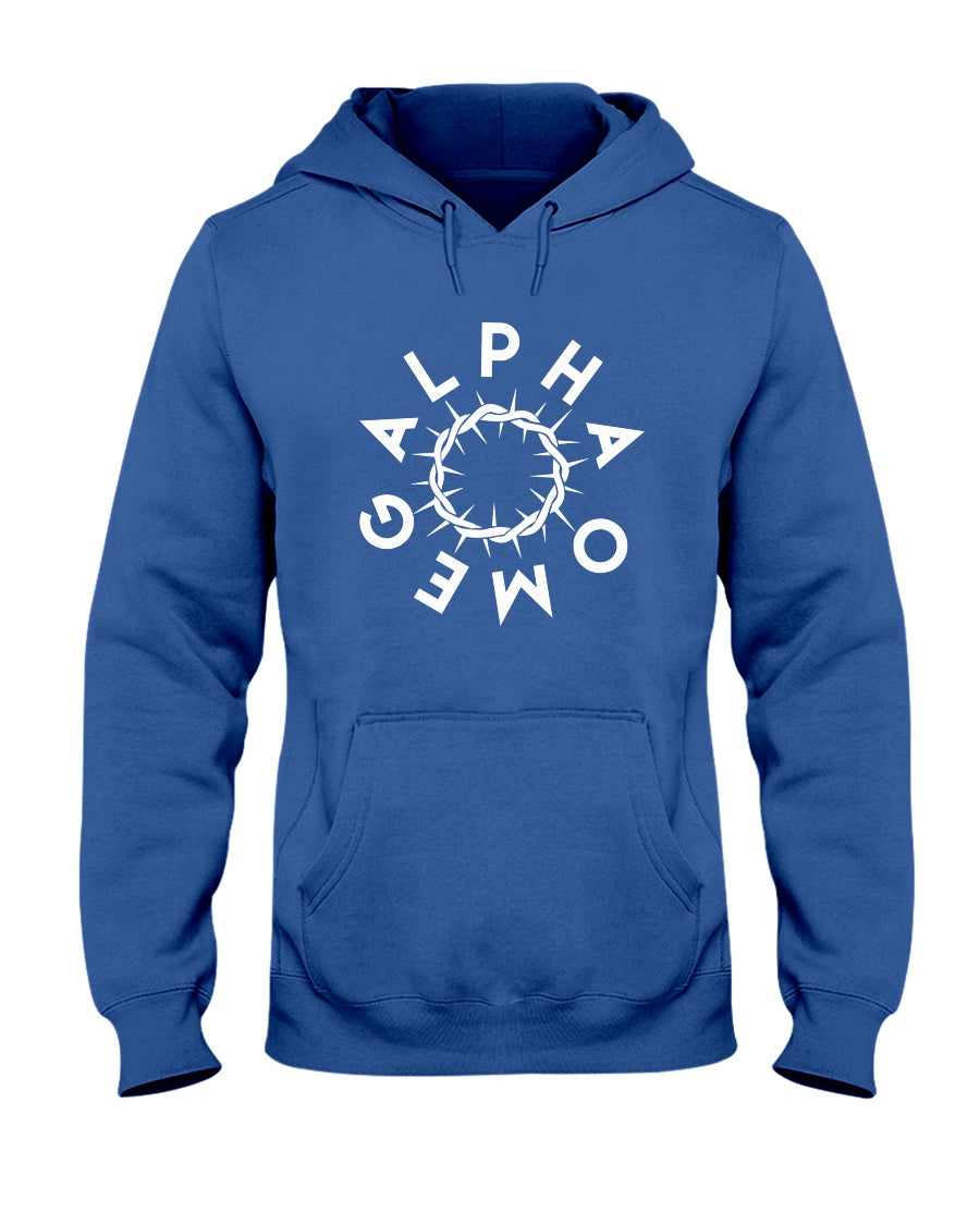 Alpha Omega-Crown-of-Thorns-Hoodie - Broken Chains Apparel