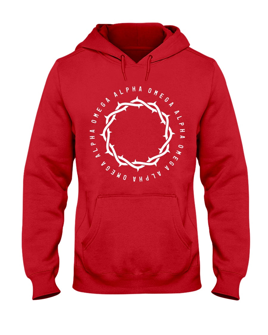 Alpha Omega - Large Crown - Hoodie - Broken Chains Apparel