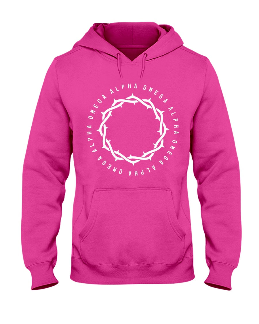 Alpha Omega - Large Crown - Hoodie - Broken Chains Apparel