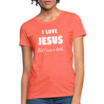 Load image into Gallery viewer, I Love Jesus Women&#39;s But Cuss A Little T-Shirt - Broken Chains Apparel
